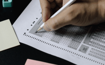 Indian board exam answer sheet and pen